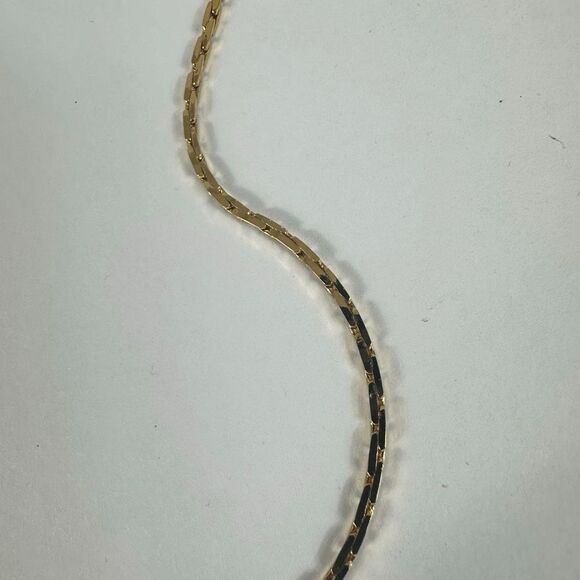 Givenchy Vintage Long Snake Chain Simple Gold Tone Necklace 29” - Picture 2 of 9